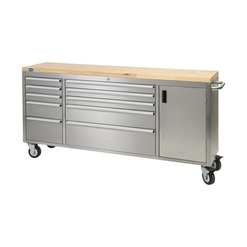 GLS7010 10 Drawers SPCC Cold Steel Work Bench Tool Chest Trolley