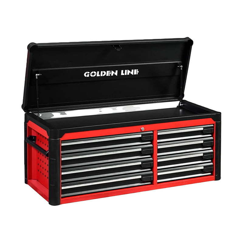 GL3408XL 8 Drawers Lengthened  Professional Tool Chest with Opened Top Lid