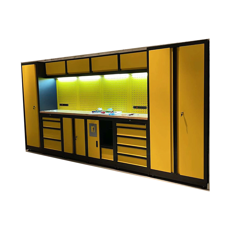 GLG6000X Customized Combined Multifunctional Steel Garage Storage Tool Cabinet Lab Furniture Stainless Wooden Workbench