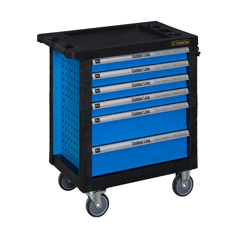 GL3106 Classic 6 Drawers Tool Cabinet With Casters Tool Trolley 