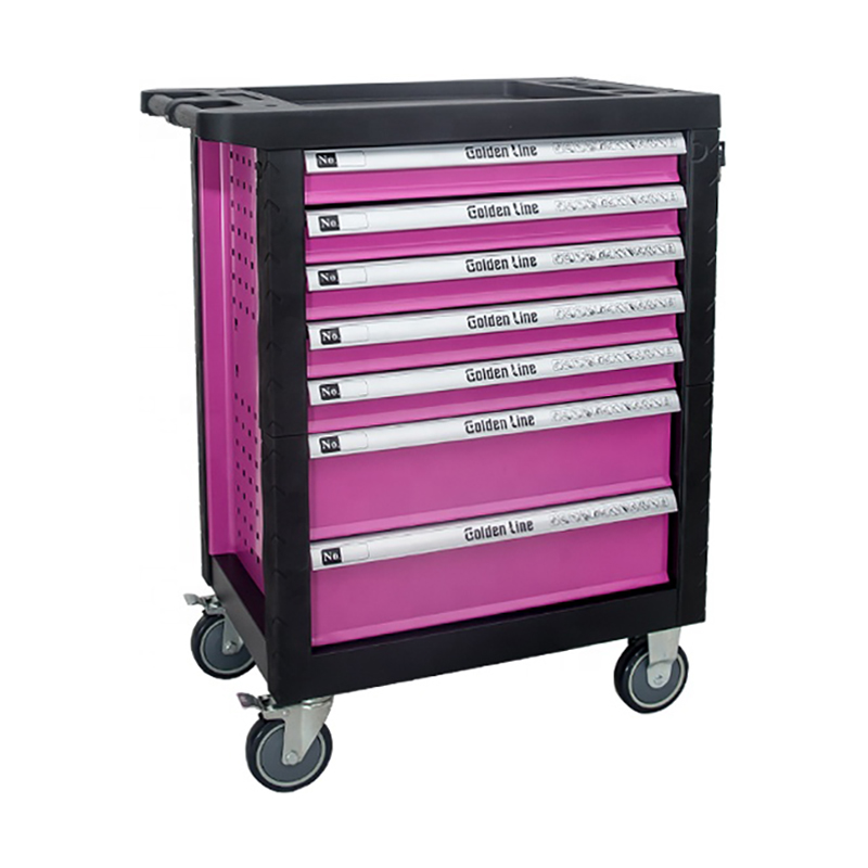 GL3107 Classic 7 Drawers Tool Cabinet Tool Trolley With Casters