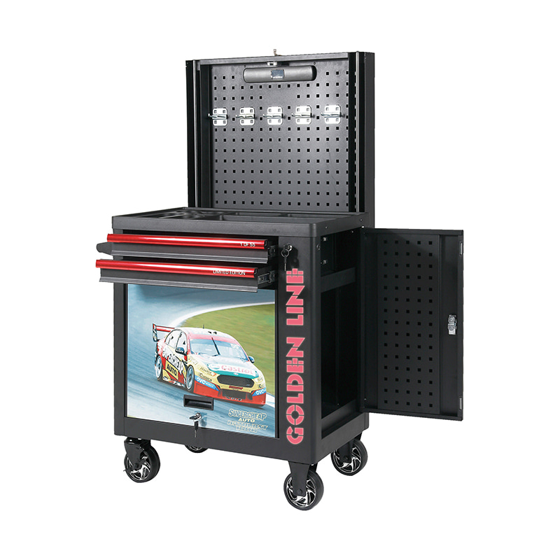 GL3307-ES Tool Cart With Photo And Lift Platform