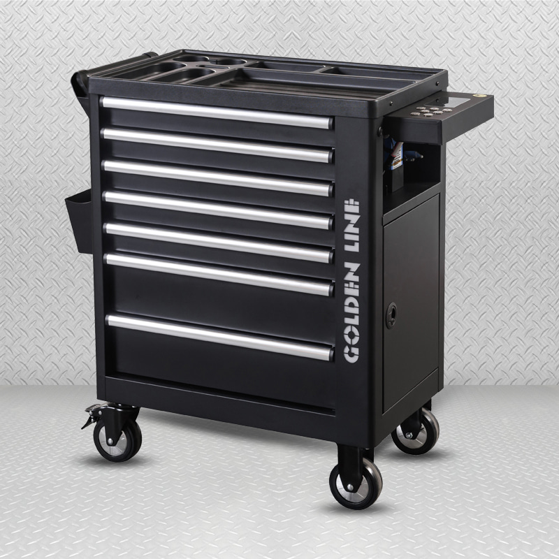 GL3307-IS Swipe Card And Password Lock Tool Cart