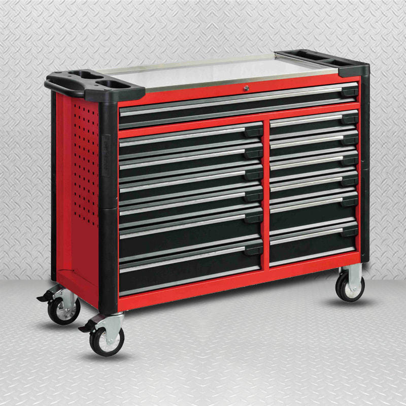 GL3413XL 13 Drawers Lengthened Industrial Roller Tool Trolley