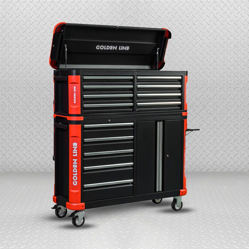 GL3508XL+GL3505XL 8 Drawers Tool Chest+5 Drawers Roller Cabinet with Inter-lock System